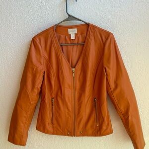 Chicos soft leather jacket